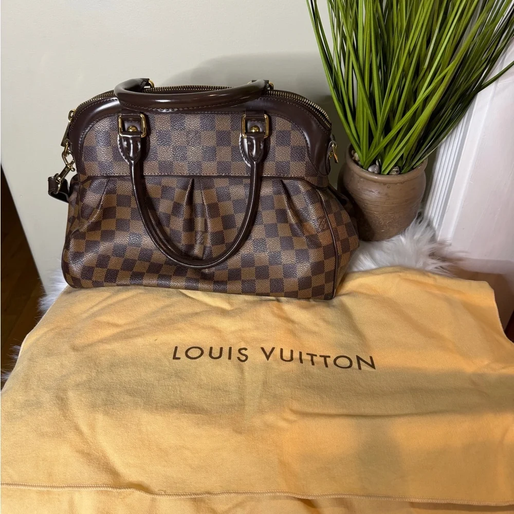 Louis Vuitton Dark Brown Checkered Satchel - Picture 2 of 7